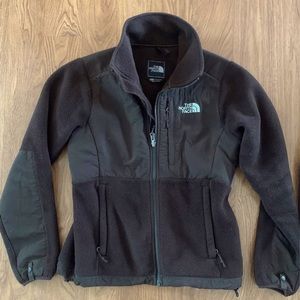 Northface brown fleece jacket-XS